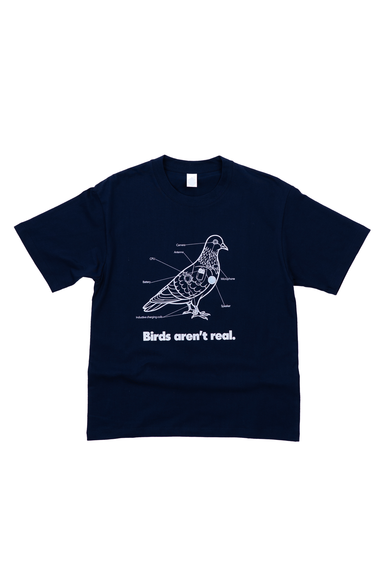 Birds Aren't Real - Navy Tee
