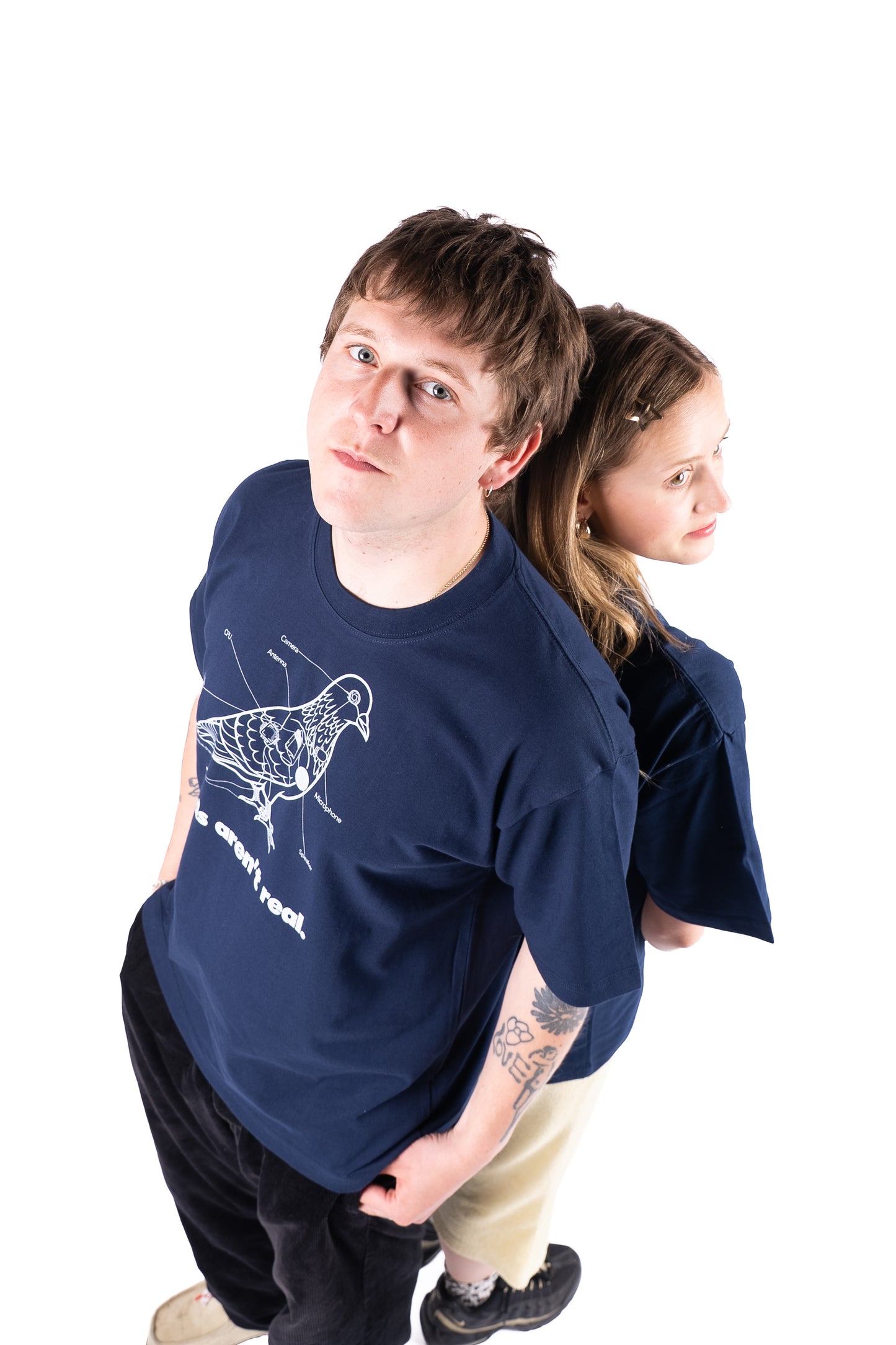 Birds Aren't Real - Navy Tee