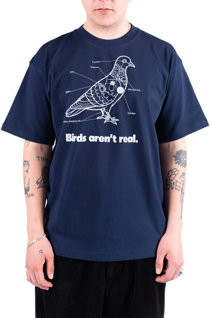 Birds Aren't Real - Navy Tee