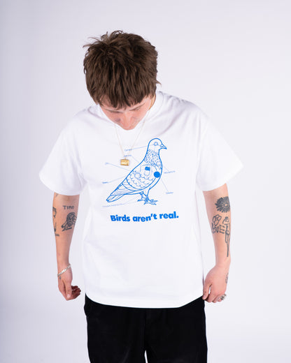 Birds Aren't Real - White Tee