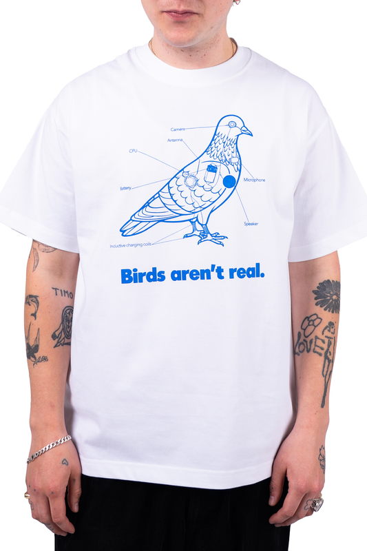 Birds Aren't Real - White Tee
